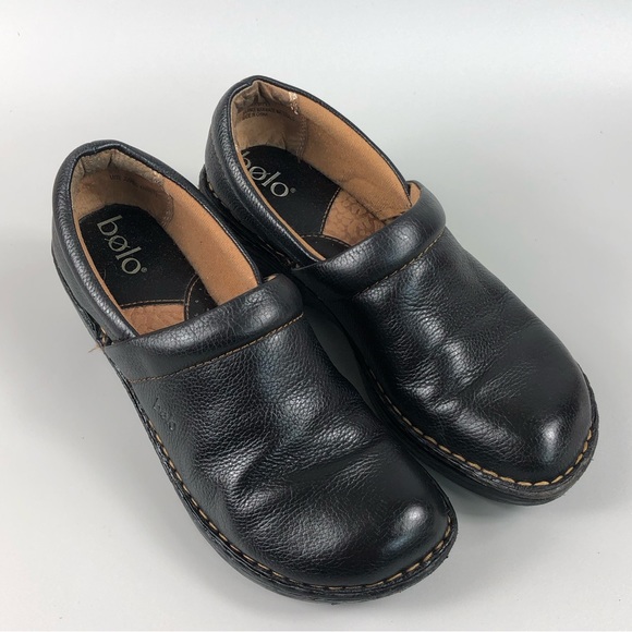 Bolo Women’s Black Slip On Clogs Size 8 - Picture 6 of 12